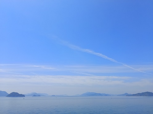エデンの海で大崎上島を眺める