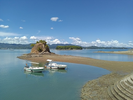 ちょうど引き潮時でした